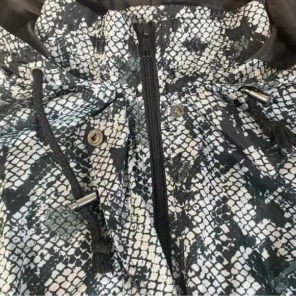 RD Style Snakeskin Print Long Rain Jacket Size Large - Picture 7 of 12